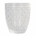 Juego de 6 vasos de agua de vidrio transparente gris Castle Stone Medidas