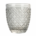 Juego de 6 vasos de agua de vidrio transparente gris Castle Stone Precio