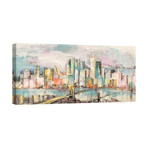 Impresión en lienzo de paisaje urbano moderno Colores en Manhattan Luigi Florio Promoción