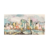 Impresión en lienzo de paisaje urbano moderno Colores en Manhattan Luigi Florio Oferta