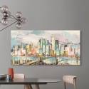Impresión en lienzo de paisaje urbano moderno Colores en Manhattan Luigi Florio Rebajas