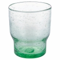 Juego de 6 vasos de agua artesanales de vidrio color verde Unico Greenery Rebajas