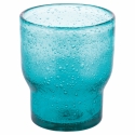 Juego de 6 vasos de agua artesanales de vidrio color verde Unico Greenery Catálogo