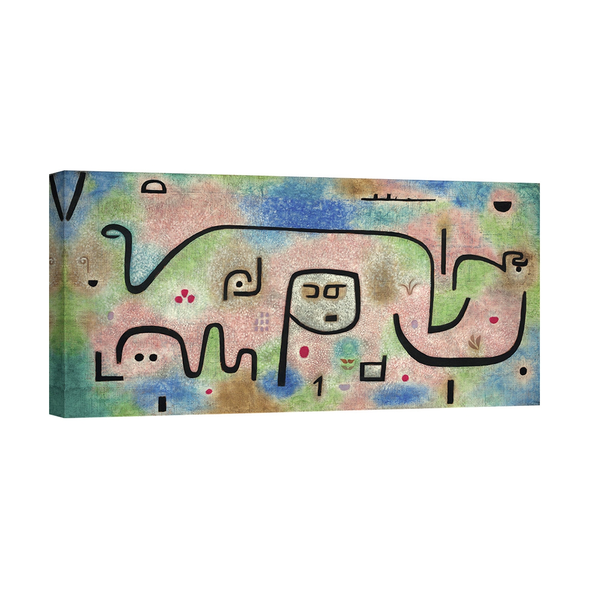 Cuadro abstracto impresión en lienzo colorido Insula Dulcamara Paul Klee Promoción