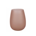 Set de 6 vasos de vidrio efecto hielo 600 ml Happy Hour Chocolate Descueto