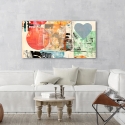 Cuadro abstracto corazones y círculos impresión en lienzo Pop Love 2 Peter Winkel Venta