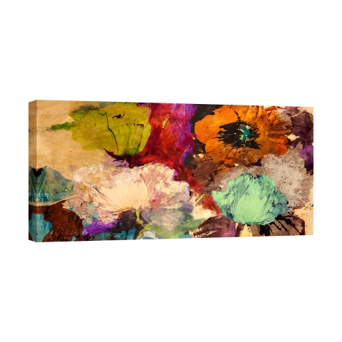Cuadro floral abstracto impreso en lienzo Floating Flowers Jim Stone Promoción