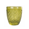 Juego de 6 vasos de vidrio verde transparente Castle Greenery Elección