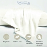 Funda de almohada individual de seda pura 50x80 cm blanca Savanna Oferta