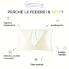 Funda de almohada individual de seda pura 50x80 cm blanca Savanna Rebajas