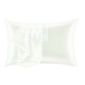 Funda de almohada individual de seda pura 50x80 cm blanca Savanna Promoción