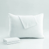 Juego de 2 fundas de almohada 50x80 cm de algodón blanco con cierre Dallas Venta