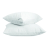 Juego de 2 fundas de almohada 50x80 cm de algodón blanco con cierre Dallas Rebajas