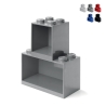 Estanterías modulares apilables LEGO Brick Shelf Set 4+8 Oferta