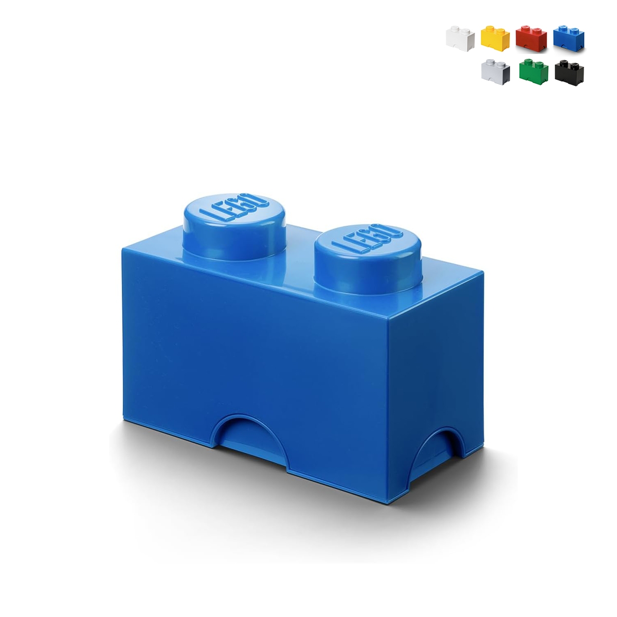 Caja de almacenamiento rectangular apilable LEGO Brick 2 botones Compra Caja de almacenamiento rectangular apilable LEGO Brick 2 botones Compra