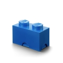 Caja de almacenamiento rectangular apilable LEGO Brick 2 botones 
