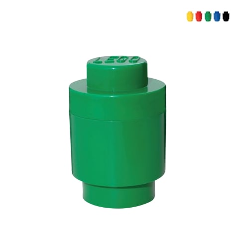 Contenedor cilíndrico apilable LEGO Brick 1 botón Promoción