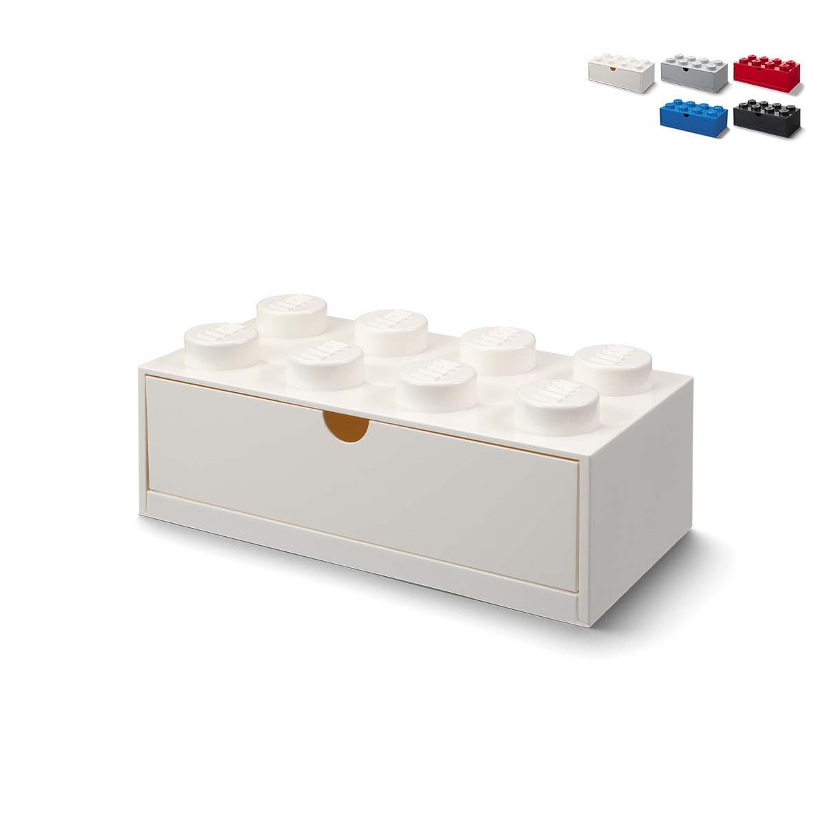 Contenedor en forma de ladrillo con cajón LEGO Desk Drawer 8 botones Promoción