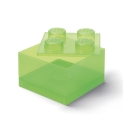 Contenedor transparente con tapa LEGO Brick 4 botones Stock
