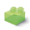 Contenedor transparente con tapa LEGO Brick 4 botones Stock