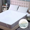 Protector de colchón impermeable para cama individual 90x200cm blanco Huston Venta
