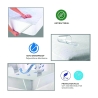 Protector de colchón impermeable para cama individual 90x200cm blanco Huston Rebajas