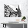 Impresión artística en lienzo blanco y negro Metropolitain Paris Pangea Images Venta