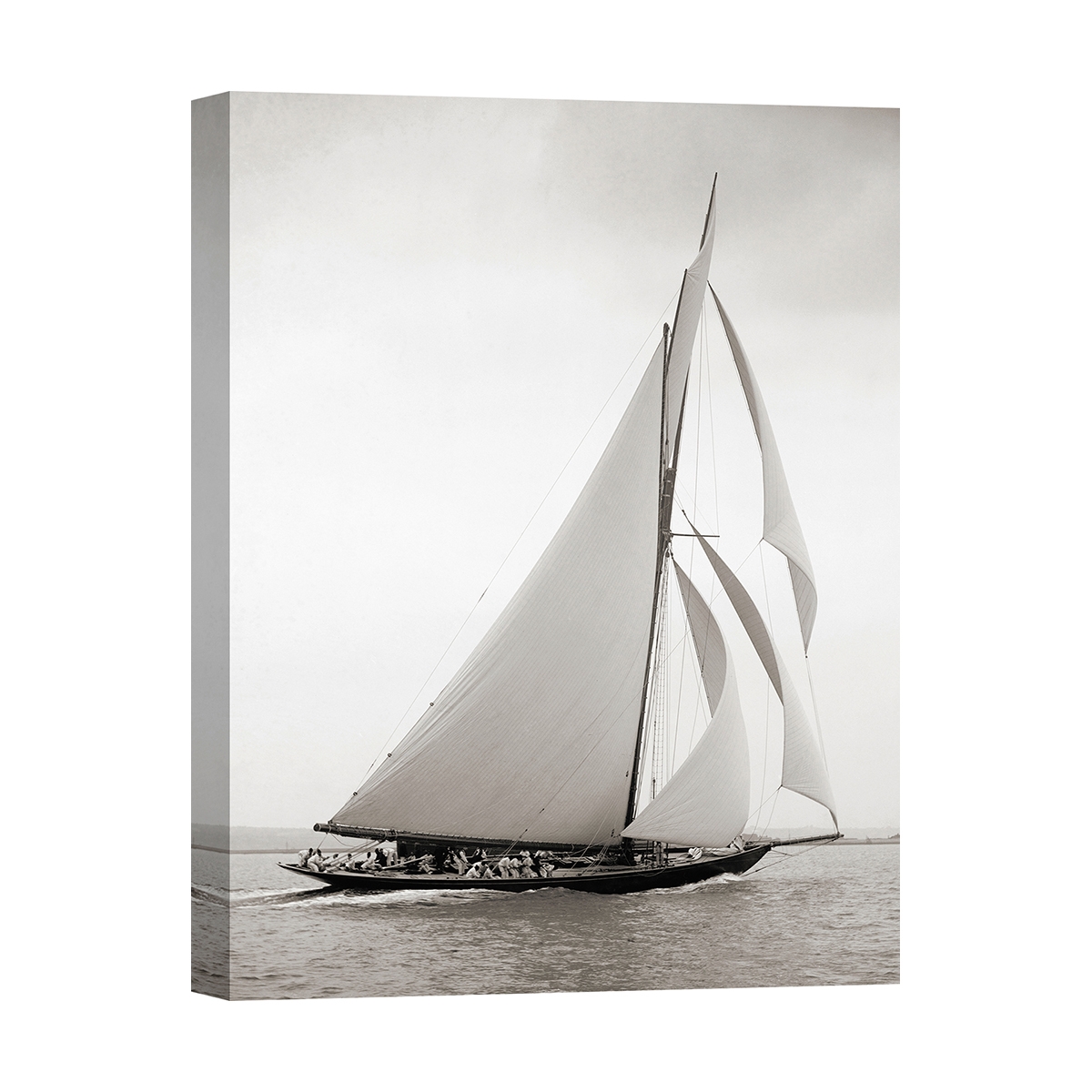 Cuadro impresión en lienzo barco de vela vintage en blanco y negro Britannia Promoción Cuadro impresión en lienzo barco de vela vintage en blanco y negro Britannia Promoción