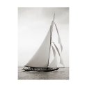 Cuadro impresión en lienzo barco de vela vintage en blanco y negro Britannia Oferta