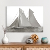 Impresión en blanco y negro sobre lienzo barco de vela Columbia & Shamrock 1901 Venta