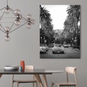 Cuadro fotográfico impresión en lienzo blanco y negro Boulevard en Hollywood Venta