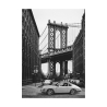 Lienzo impreso en blanco y negro By the Manhattan Bridge Gasoline Images Oferta