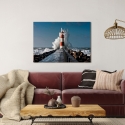Cuadro fotográfico impreso en lienzo Faro en el Mar Mediterráneo Venta