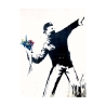 Cuadro en lienzo arte urbano moderno Mensaje de Paz Banksy Oferta
