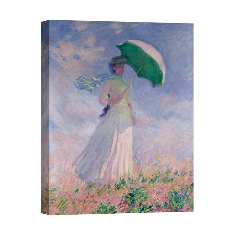 Cuadro impresión en lienzo canvas Mujer con sombrilla Claude Monet Promoción