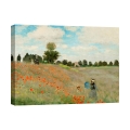 Impresión en lienzo cuadro impresionista Campo con amapolas de Claude Monet Promoción