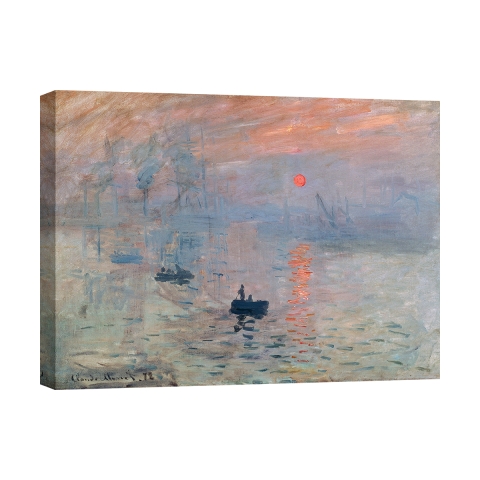 Cuadro impreso sobre lienzo Impression au soleil levant de Claude Monet Promoción