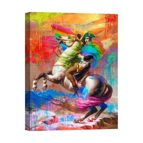 Cuadro moderno pop impresión en lienzo Napoleon 2.0 de Eric Chestier Promoción
