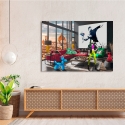 Cuadro moderno impresión pop art sobre lienzo Surrealofts Firenze Gerard Madau Rebajas