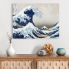Cuadro impreso en lienzo The Great Wave off Kanagawa Hokusai Gran Ola Venta