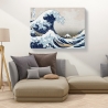 Cuadro impreso en lienzo The Great Wave off Kanagawa Hokusai Gran Ola Rebajas
