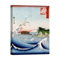Impresión en lienzo paisaje de montaña y mar Monte Fuji Hokusai Kanagawa Promoción