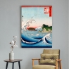 Impresión en lienzo paisaje de montaña y mar Monte Fuji Hokusai Kanagawa Venta
