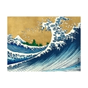 Cuadro impreso en lienzo La grande onda de Kanagawa Hokusai Oferta