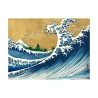 Cuadro impreso en lienzo La grande onda de Kanagawa Hokusai Oferta