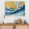 Cuadro impreso en lienzo La grande onda de Kanagawa Hokusai Venta