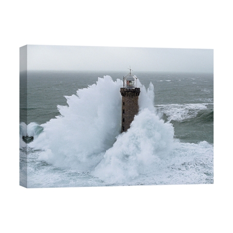Impresión en lienzo faraglione bajo tormenta Phare de Kéréon Jean Guichard Promoción