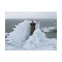 Impresión en lienzo faraglione bajo tormenta Phare de Kéréon Jean Guichard Oferta