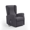 Sillón reclinable en tela 2 motores con ruedas y elevador Trilly Rebajas