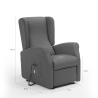 Sillón reclinable en tela 2 motores con ruedas y elevador Trilly 